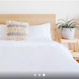 ETTITUDE WHITE TWILL DUVET COVER